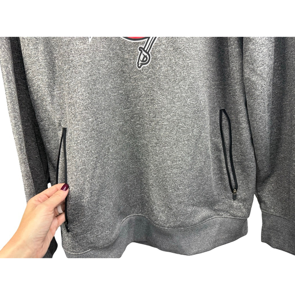Men's NFL Team Apparel Gray Tampa Bay Buccaneers Hoodie Size XL - Picture 3 of 10